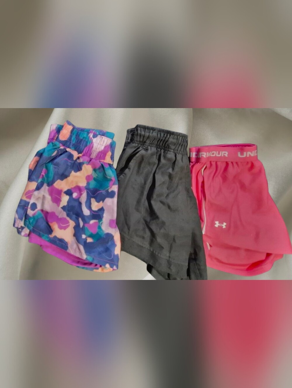 Reebok,UA&Athletic Works Women Shorts 3 Pcs.XS Shorts Bundle.